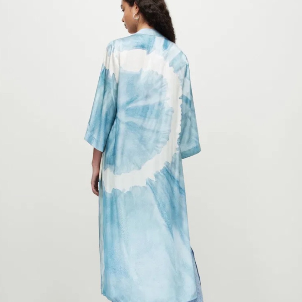 All Saints Carine Mariana Blue&White Kimono - NWT in Orig. Packaging UK 16/US 12 - Picture 6 of 10